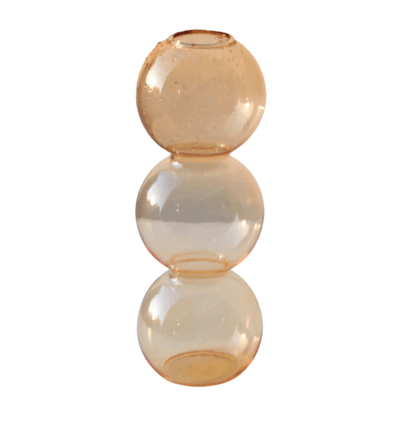 Stacked Bubble Glass Bud Vase, Three or Four Bubbles, view 13
