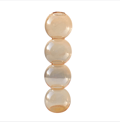Stacked Bubble Glass Bud Vase, Three or Four Bubbles, view 17