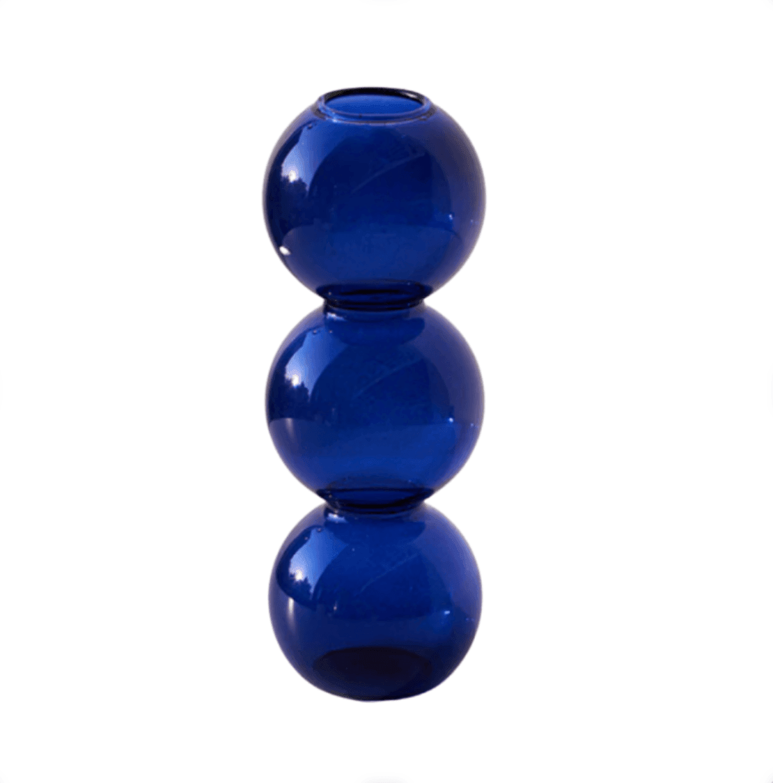 Stacked Bubble Glass Bud Vase, Three or Four Bubbles, view 10