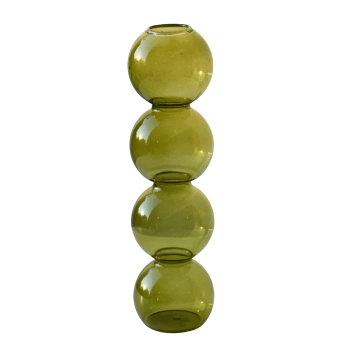Stacked Bubble Glass Bud Vase, Three or Four Bubbles, view 12