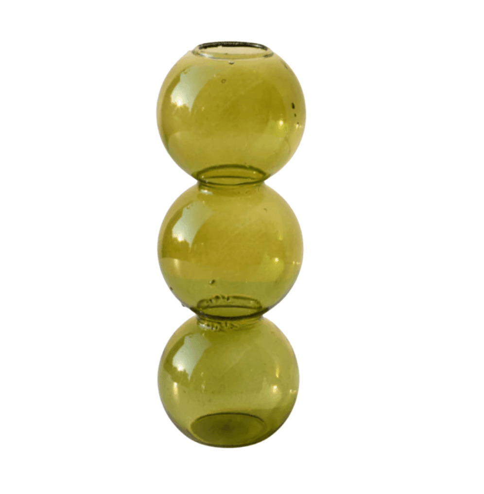 Stacked Bubble Glass Bud Vase, Three or Four Bubbles, view 16