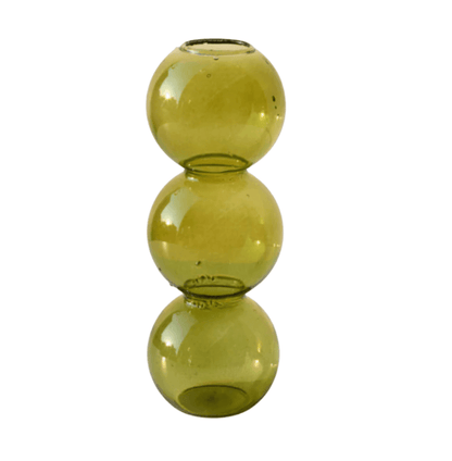 Stacked Bubble Glass Bud Vase, Three or Four Bubbles, view 16