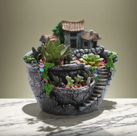 Three Tier Castle Courtyard Planter for Succulents