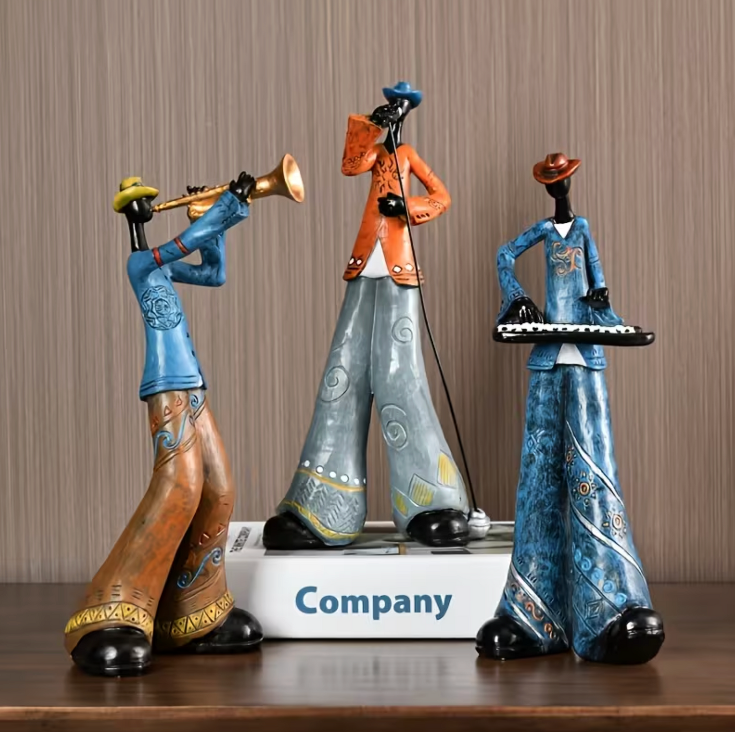 Jazz Musician Figurines in Hand Painted Resin, view 5