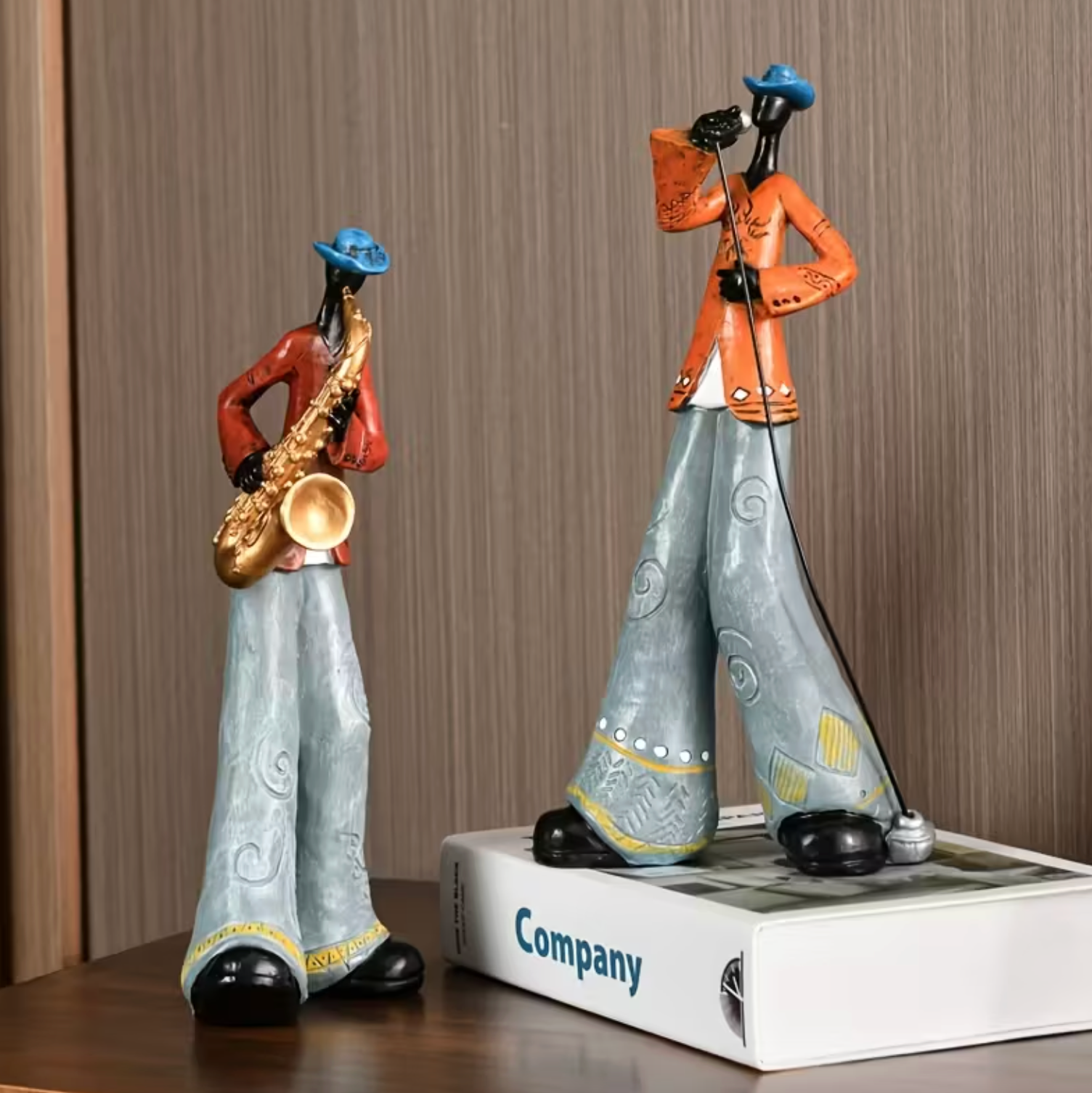 Jazz Musician Figurines in Hand Painted Resin, view 6