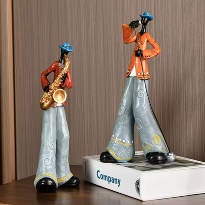 Jazz Musician Figurines in Hand Painted Resin, view 6