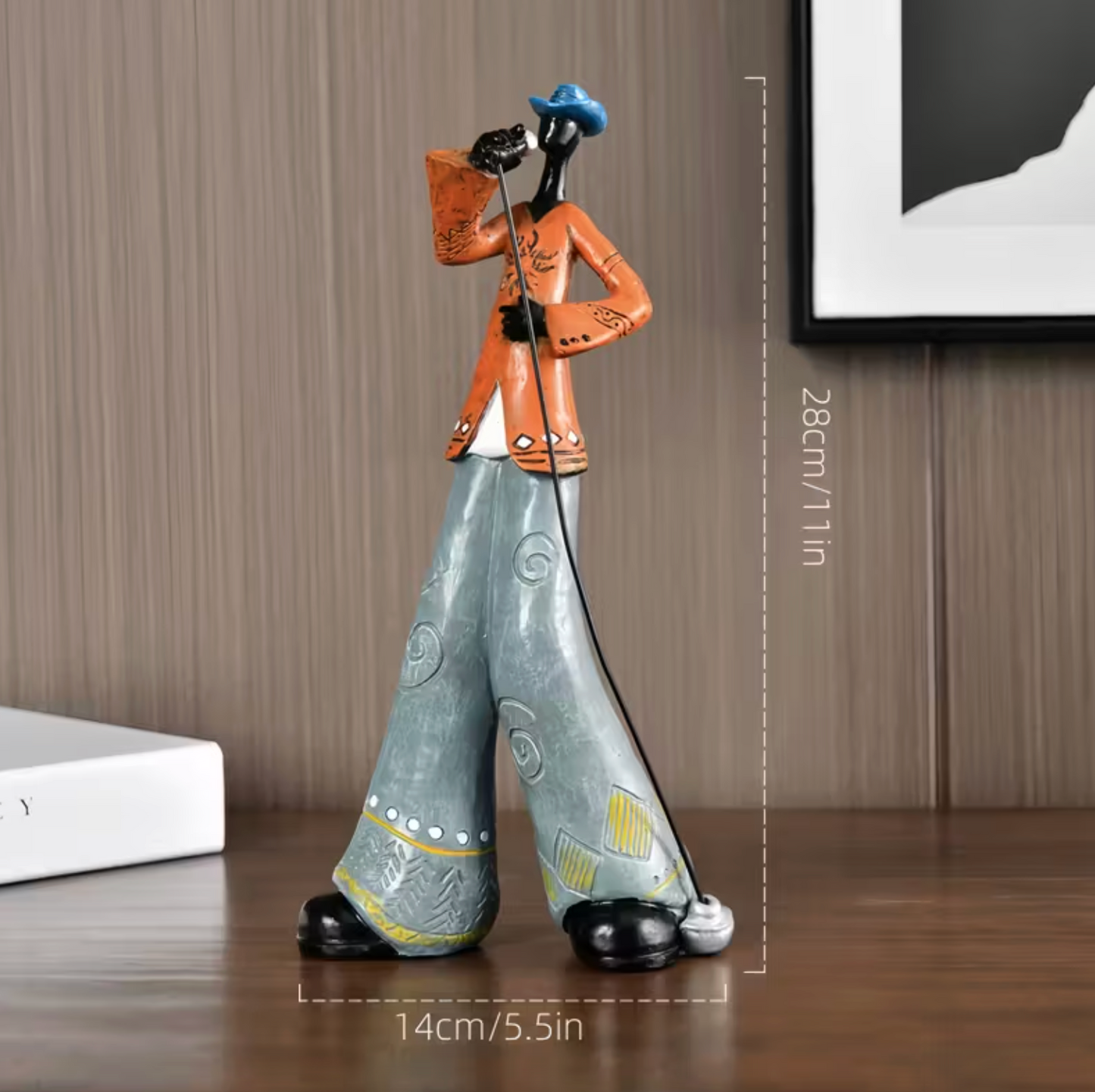 Jazz Musician Figurines in Hand Painted Resin, view 7