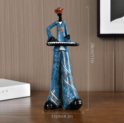 Jazz Musician Figurines in Hand Painted Resin, view 3