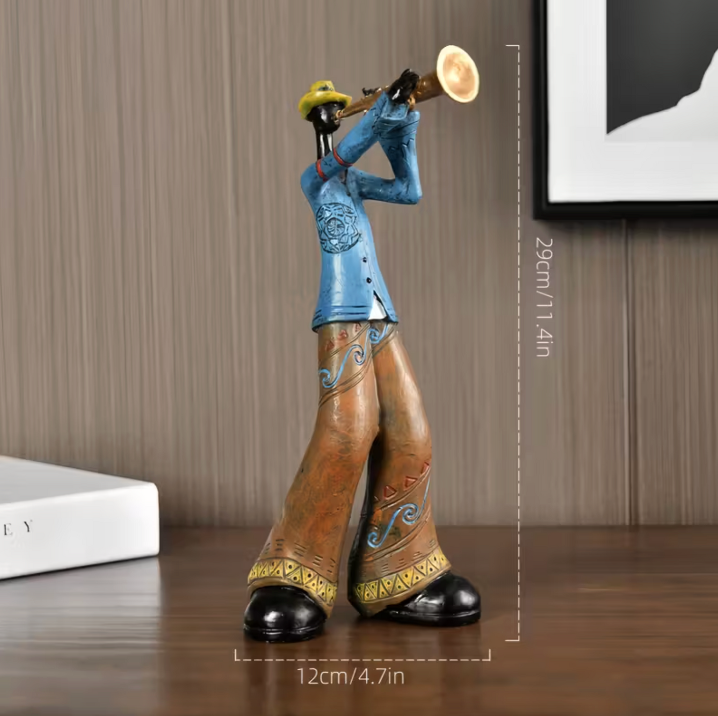 Jazz Musician Figurines in Hand Painted Resin, view 8