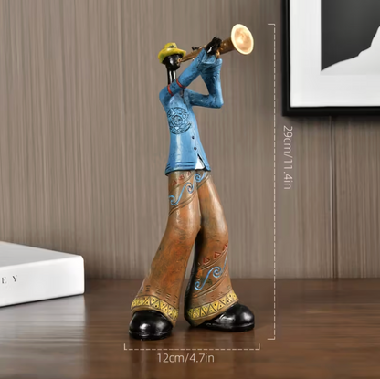 Jazz Musician Figurines in Hand Painted Resin, view 8