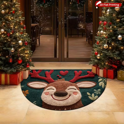 Reindeer Christmas Mat in Plush Microfiber, view 6