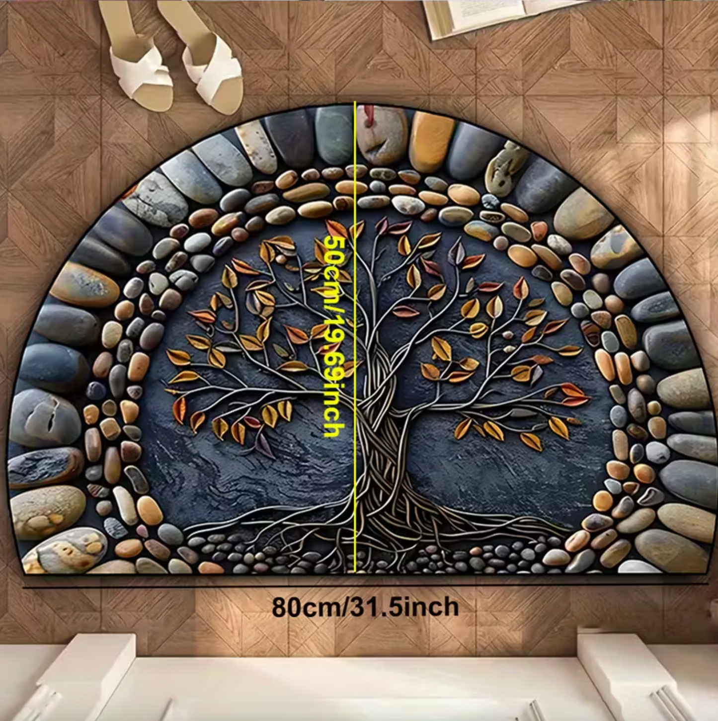 Tree of Life Stone Print Mat, Two Sizes, view 4
