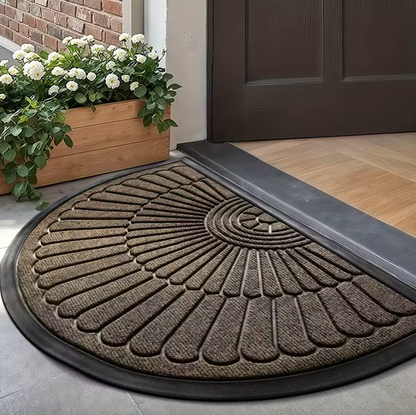 Half Moon Door Mat with Rubber Backing, Two Sizes, view 2