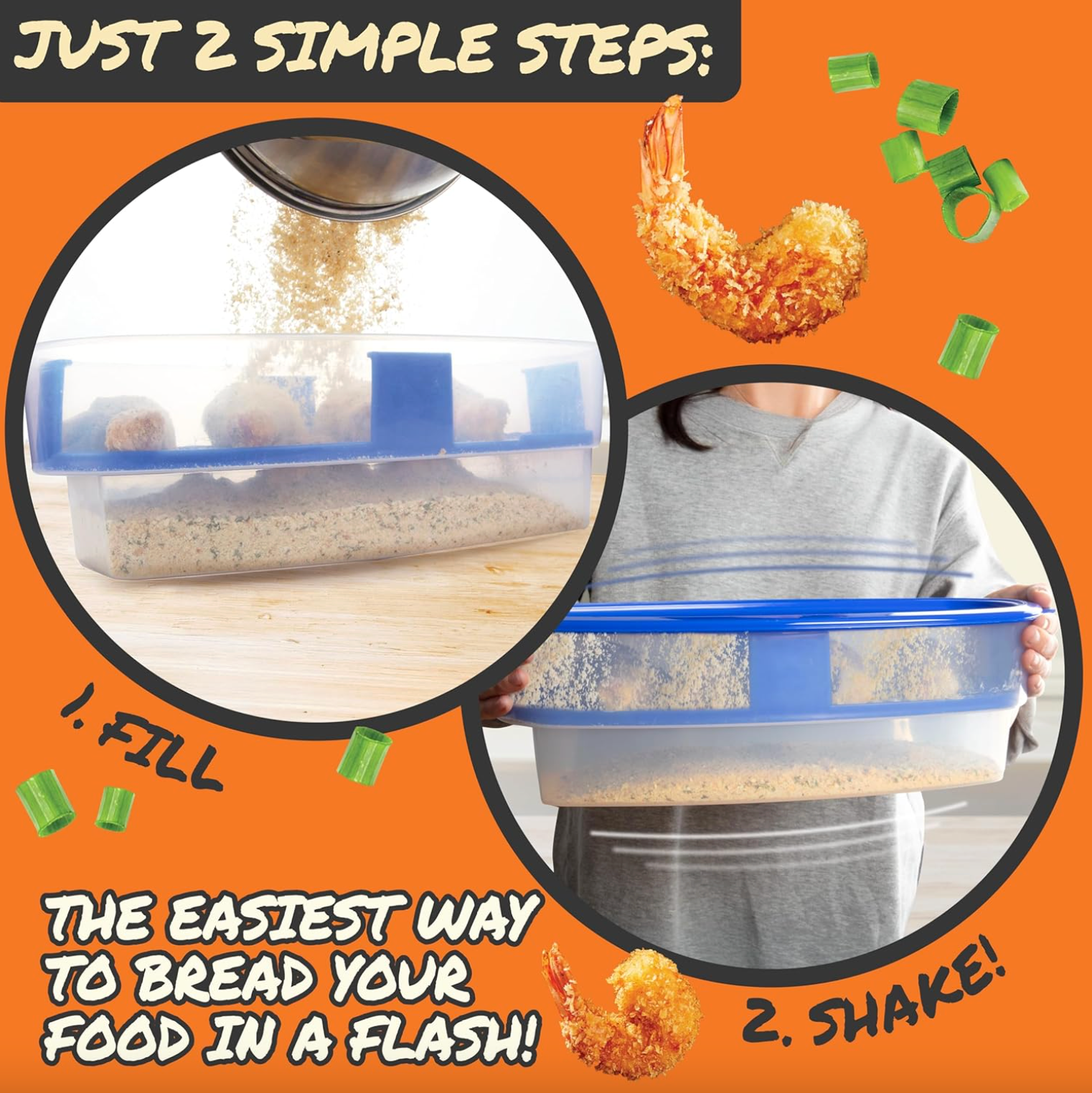 Three Piece Breading Station with Sifter and Lid, view 4