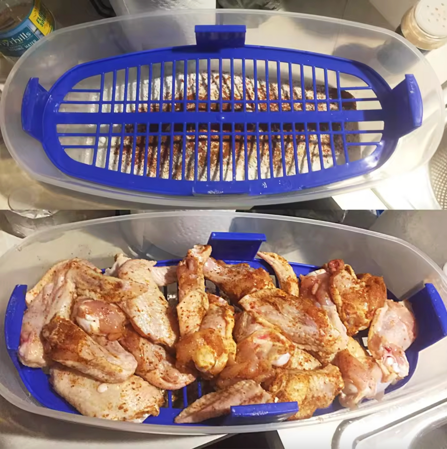 Three Piece Breading Station with Sifter and Lid