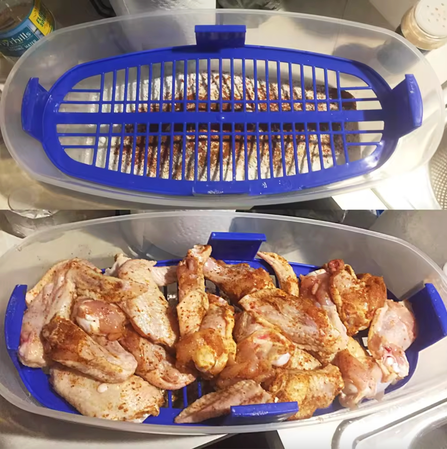 Three Piece Breading Station with Sifter and Lid