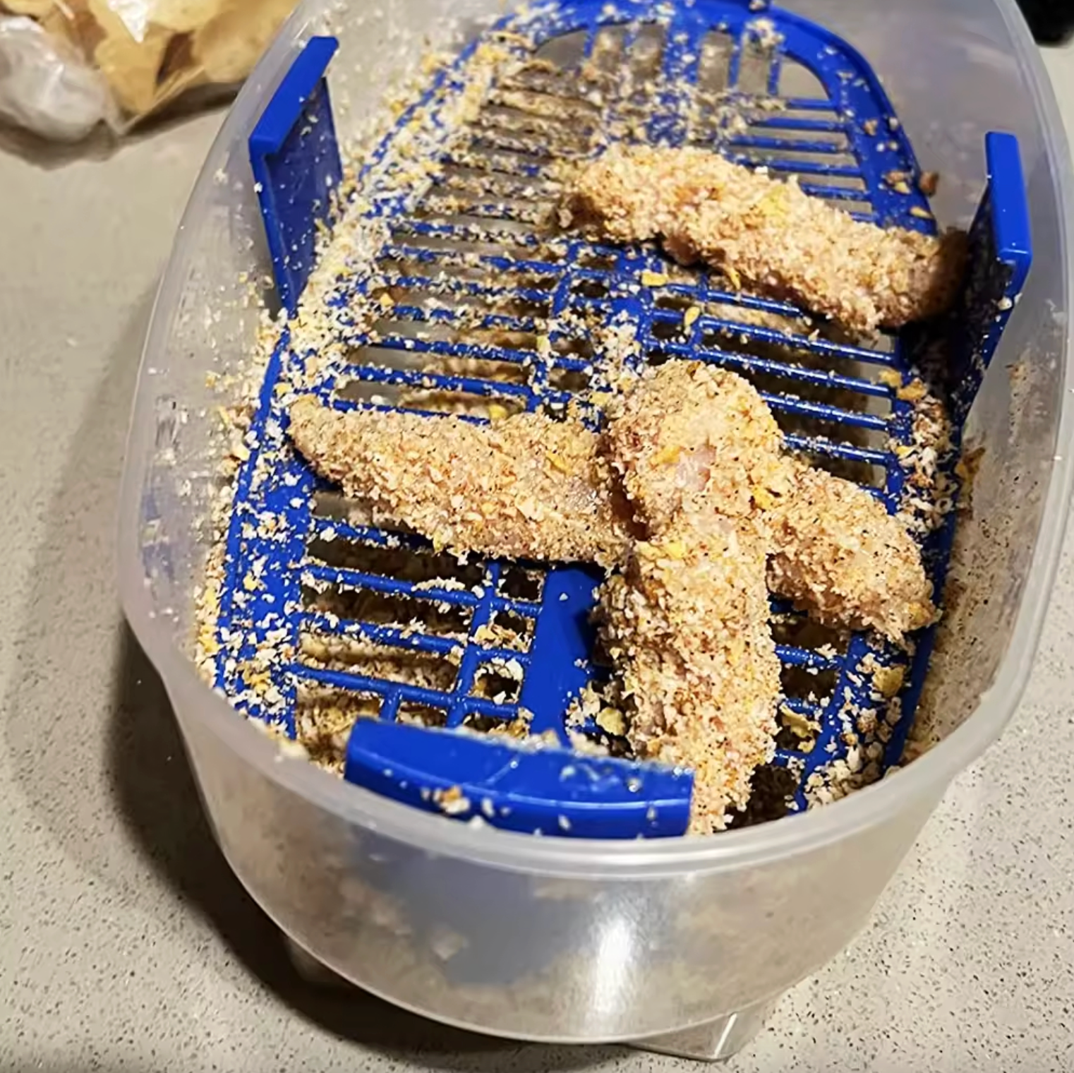 Three Piece Breading Station with Sifter and Lid, view 5