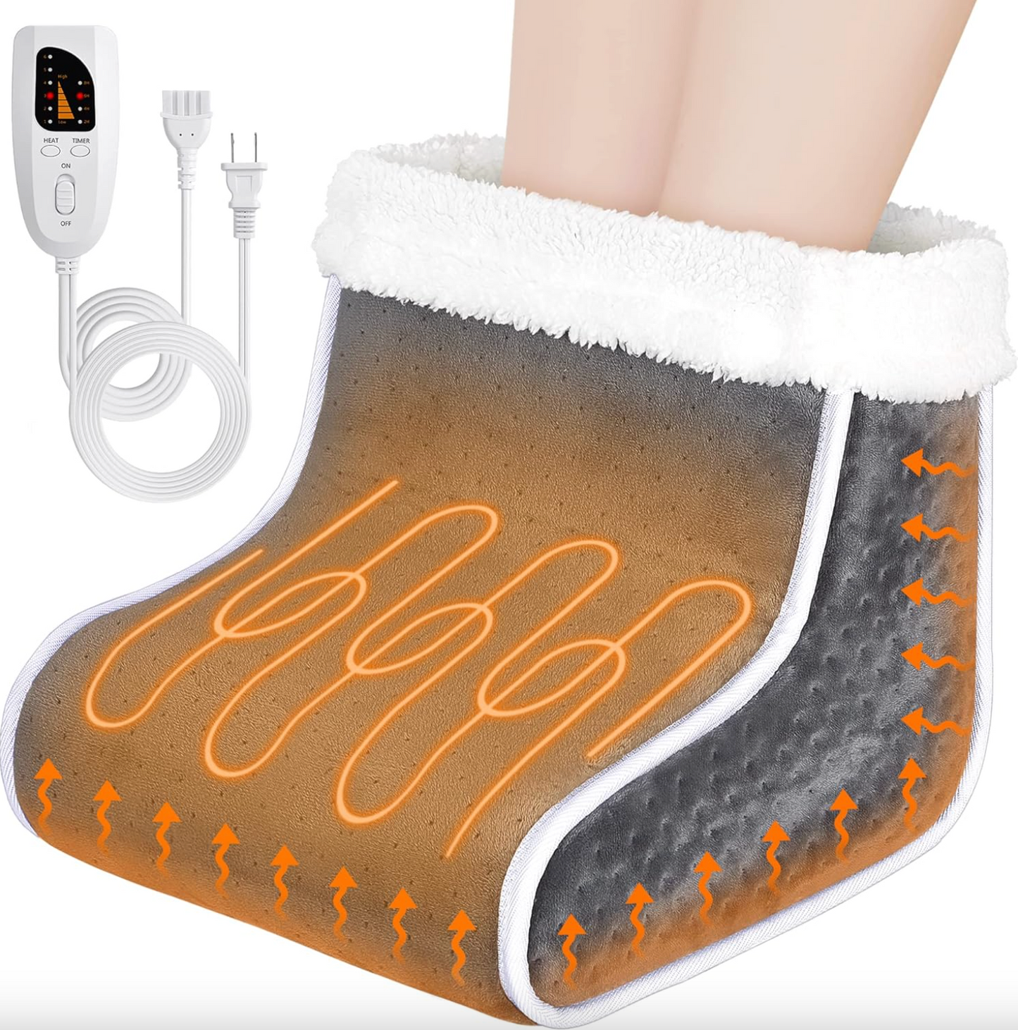 Electric Heated Foot Warmer with Six Heat Levels