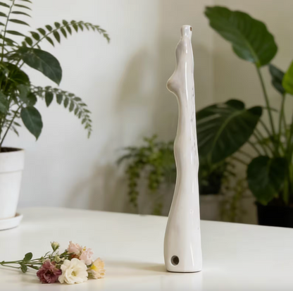 Ceramic Leg Shaped Reusable Drinking Straw
