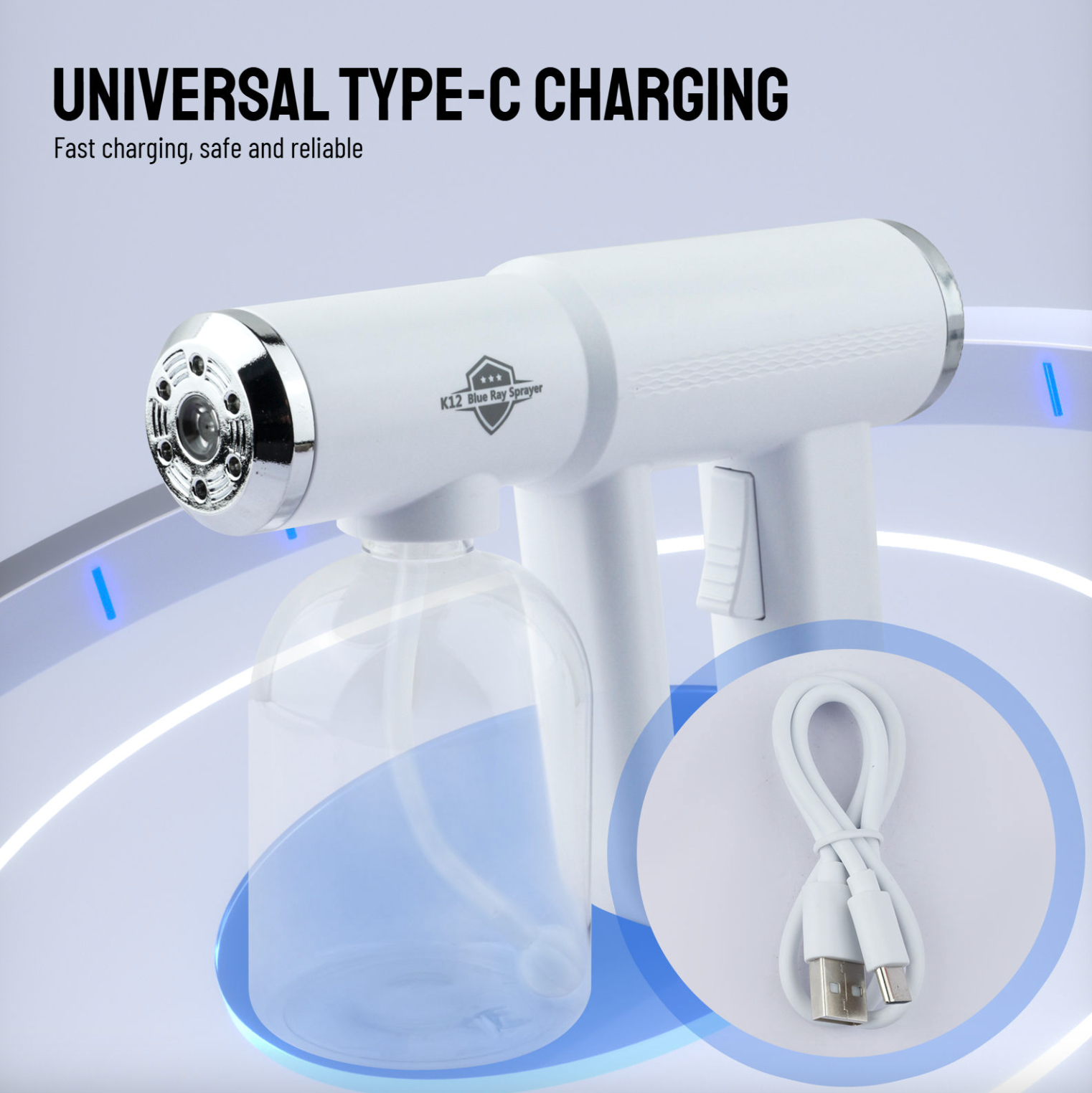 Cordless Handheld Mist Sprayer, 10 oz Tank, view 7