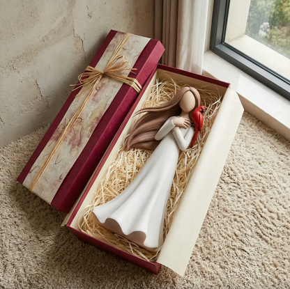 Cardinal Remembrance Figurine in Ivory and Red, view 6