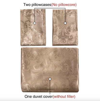 Woven Damask Jacquard Bedding Set, Twin to King, view 4