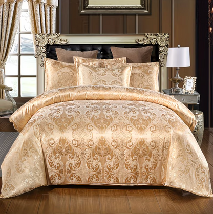Woven Damask Jacquard Bedding Set, Twin to King, view 6