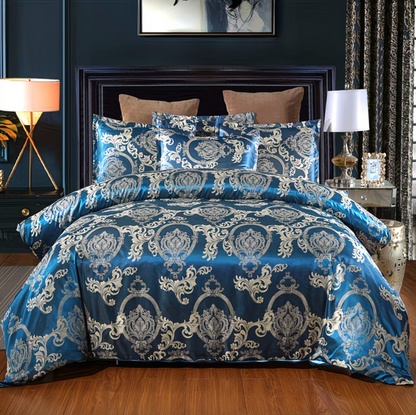 Woven Damask Jacquard Bedding Set, Twin to King, view 7