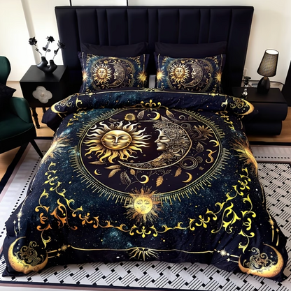 Sun and Moon Celestial Duvet Cover Set, 3 Piece, view 3