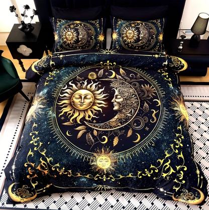 Sun and Moon Celestial Duvet Cover Set, 3 Piece, view 4