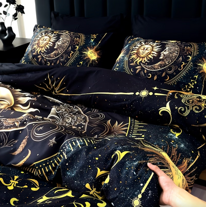 Sun and Moon Celestial Duvet Cover Set, 3 Piece, view 6