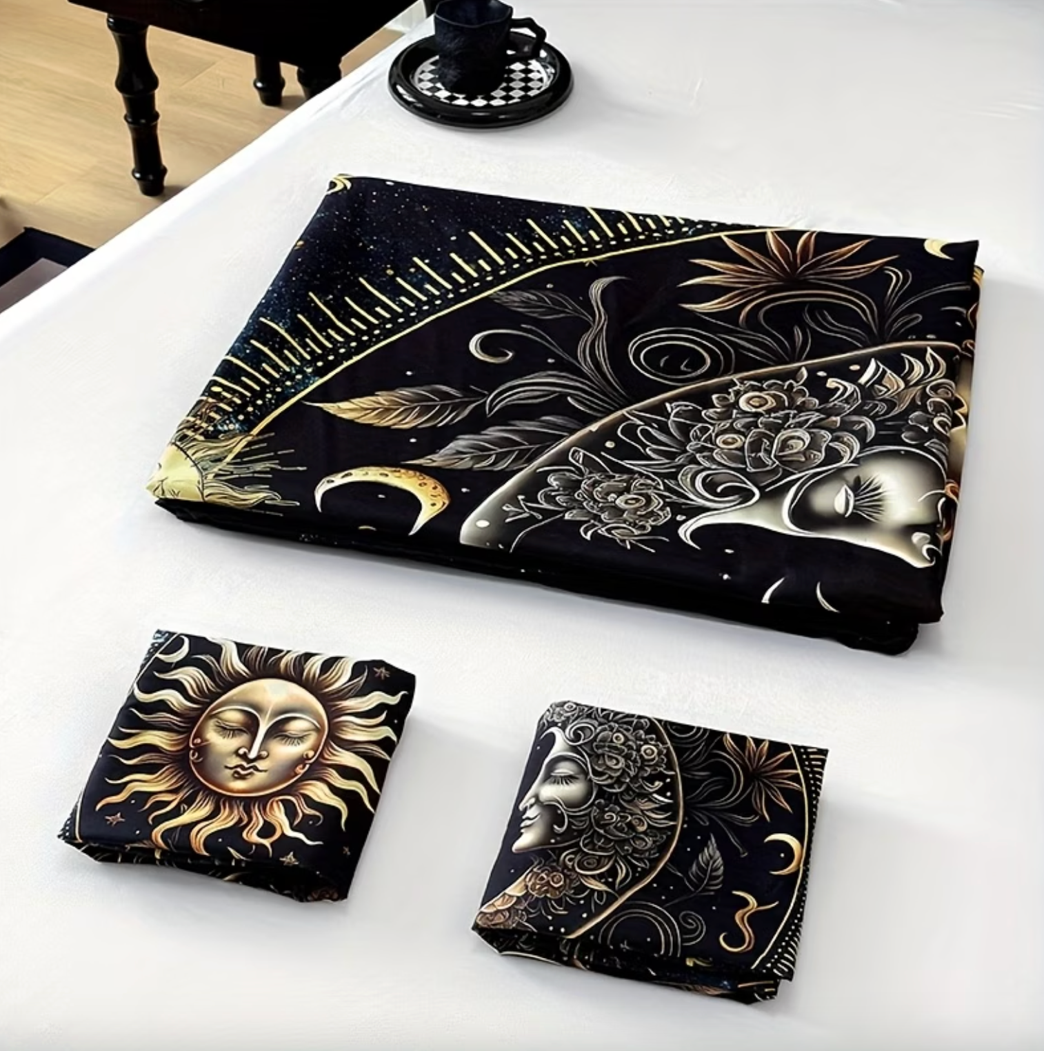 Sun and Moon Celestial Duvet Cover Set, 3 Piece, view 10