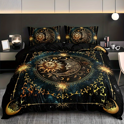 Sun and Moon Celestial Duvet Cover Set, 3 Piece, view 7
