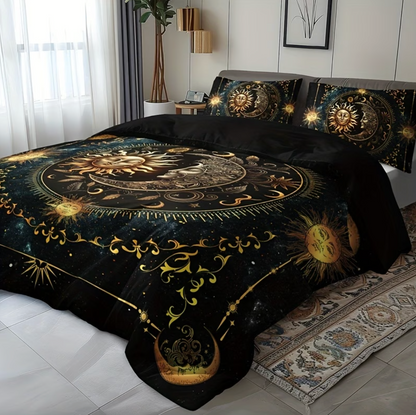 Sun and Moon Celestial Duvet Cover Set, 3 Piece, view 9