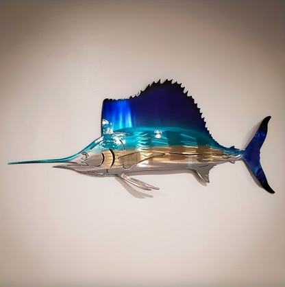 Metal Marine Life Wall Art, Four Ocean Designs, view 3
