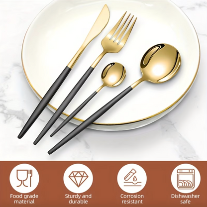 Gold Flatware in Stainless Steel, Mirror or Matte, view 3