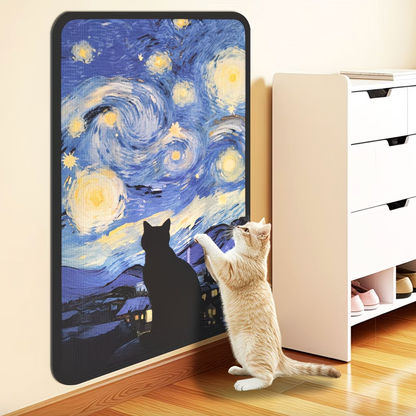Adhesive Cat Scratching Board with Art Print, view 3