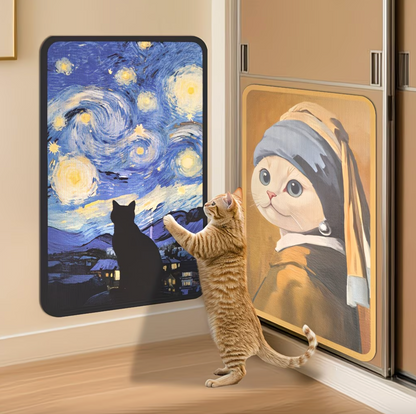 Adhesive Cat Scratching Board with Art Print, view 5