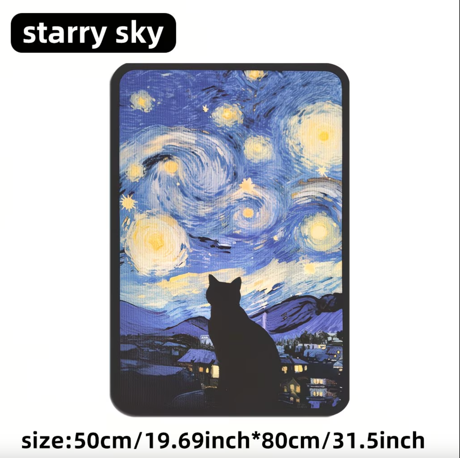 Adhesive Cat Scratching Board with Art Print, view 8