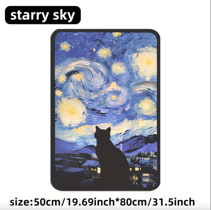 Adhesive Cat Scratching Board with Art Print, view 8