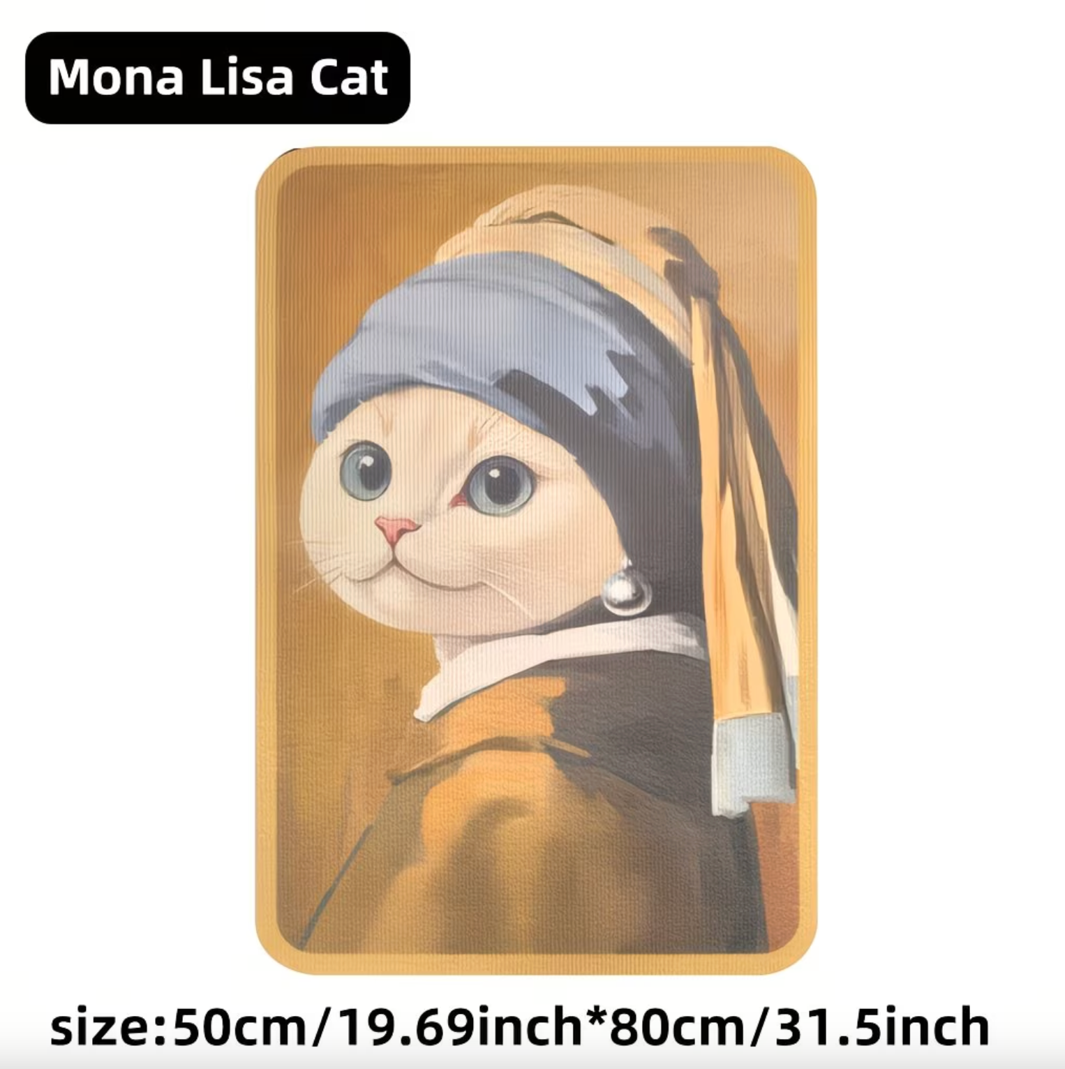 Adhesive Cat Scratching Board with Art Print, view 9