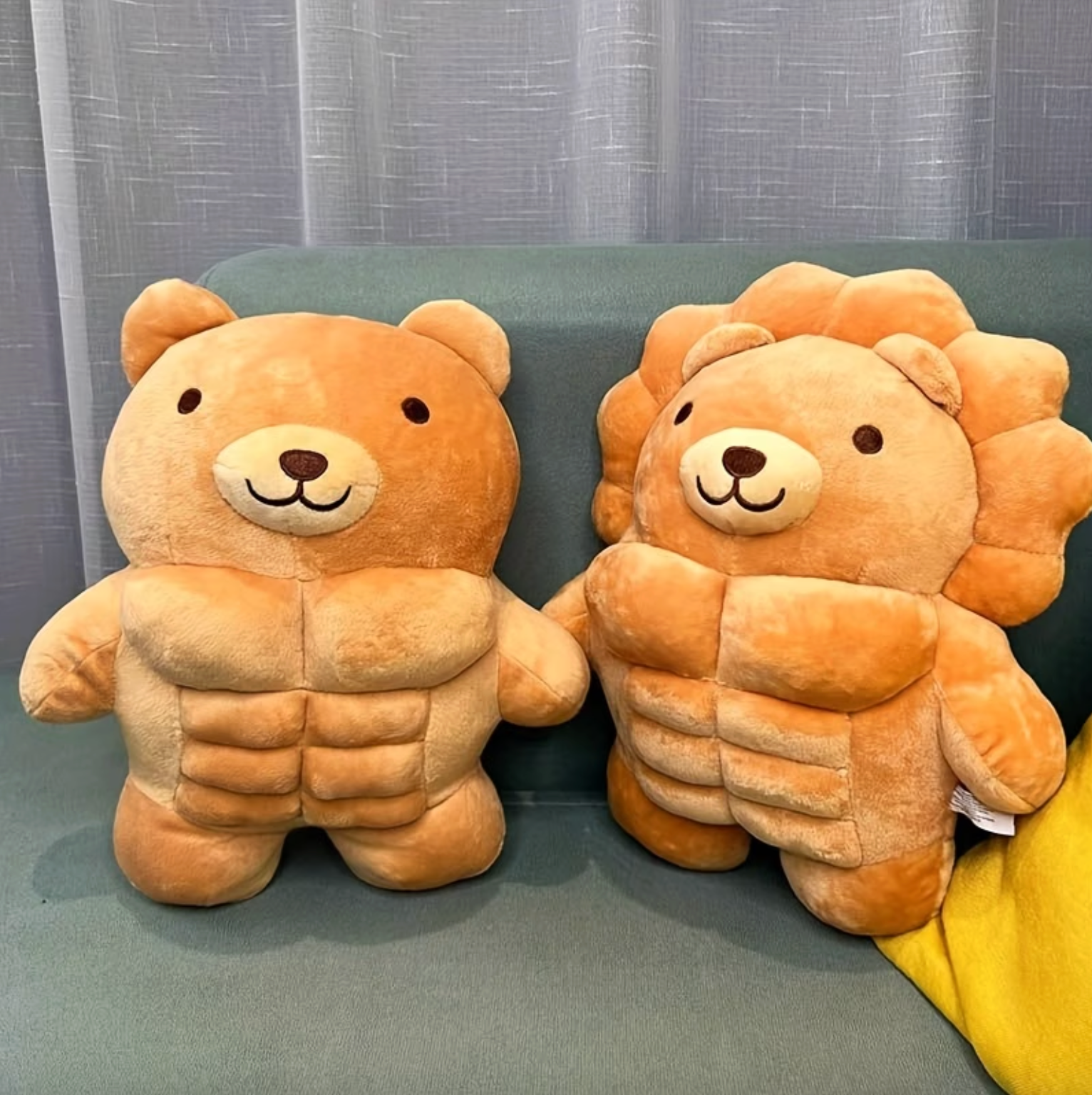 Muscular Teddy Plush with Sculpted Six Pack, view 5