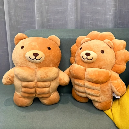 Muscular Teddy Plush with Sculpted Six Pack, view 5