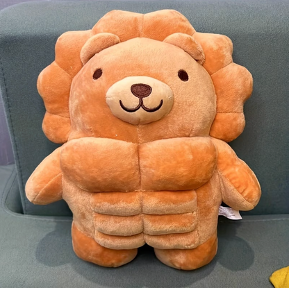 Muscular Teddy Plush with Sculpted Six Pack, view 2