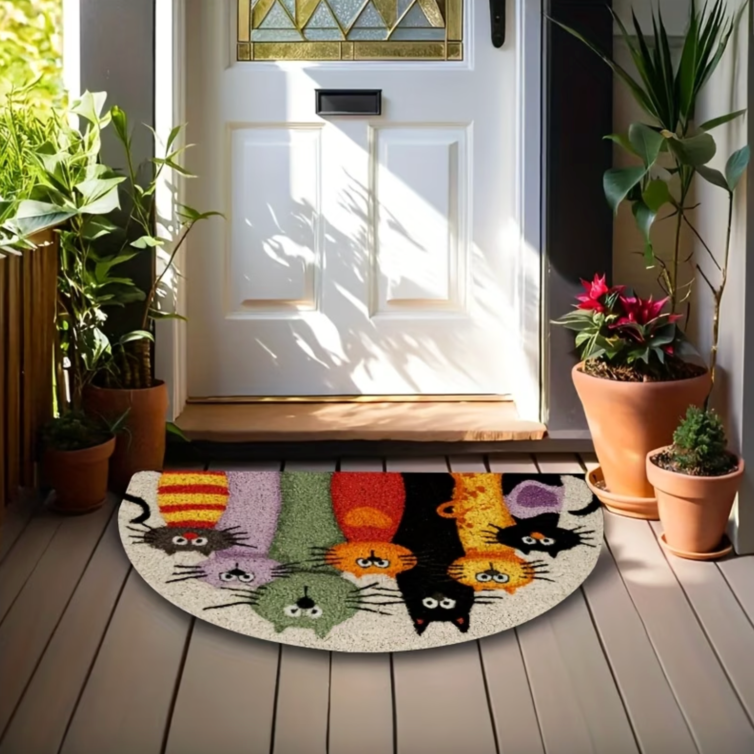 Cartoon Cat Door Mat, Non Slip, Two Sizes, view 4