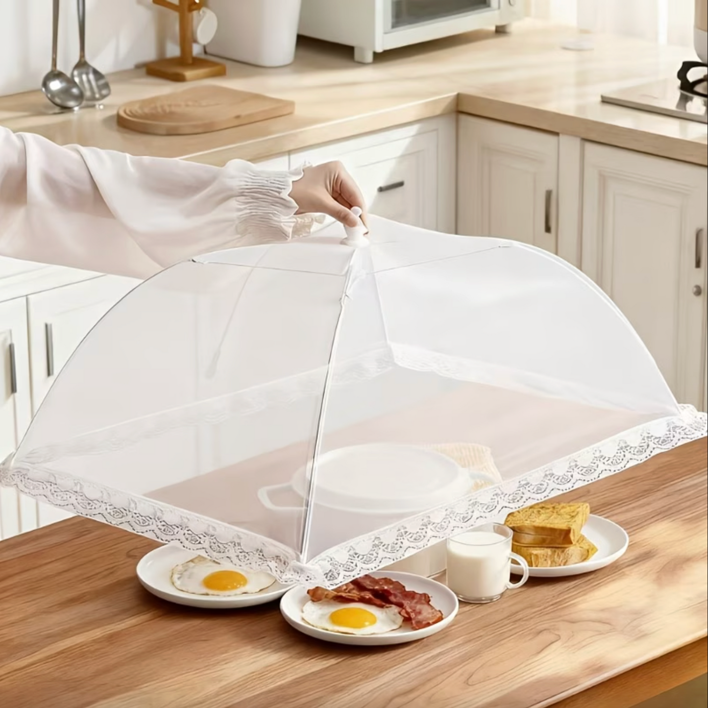 Pop Up Mesh Food Cover for Outdoor Tables, view 8