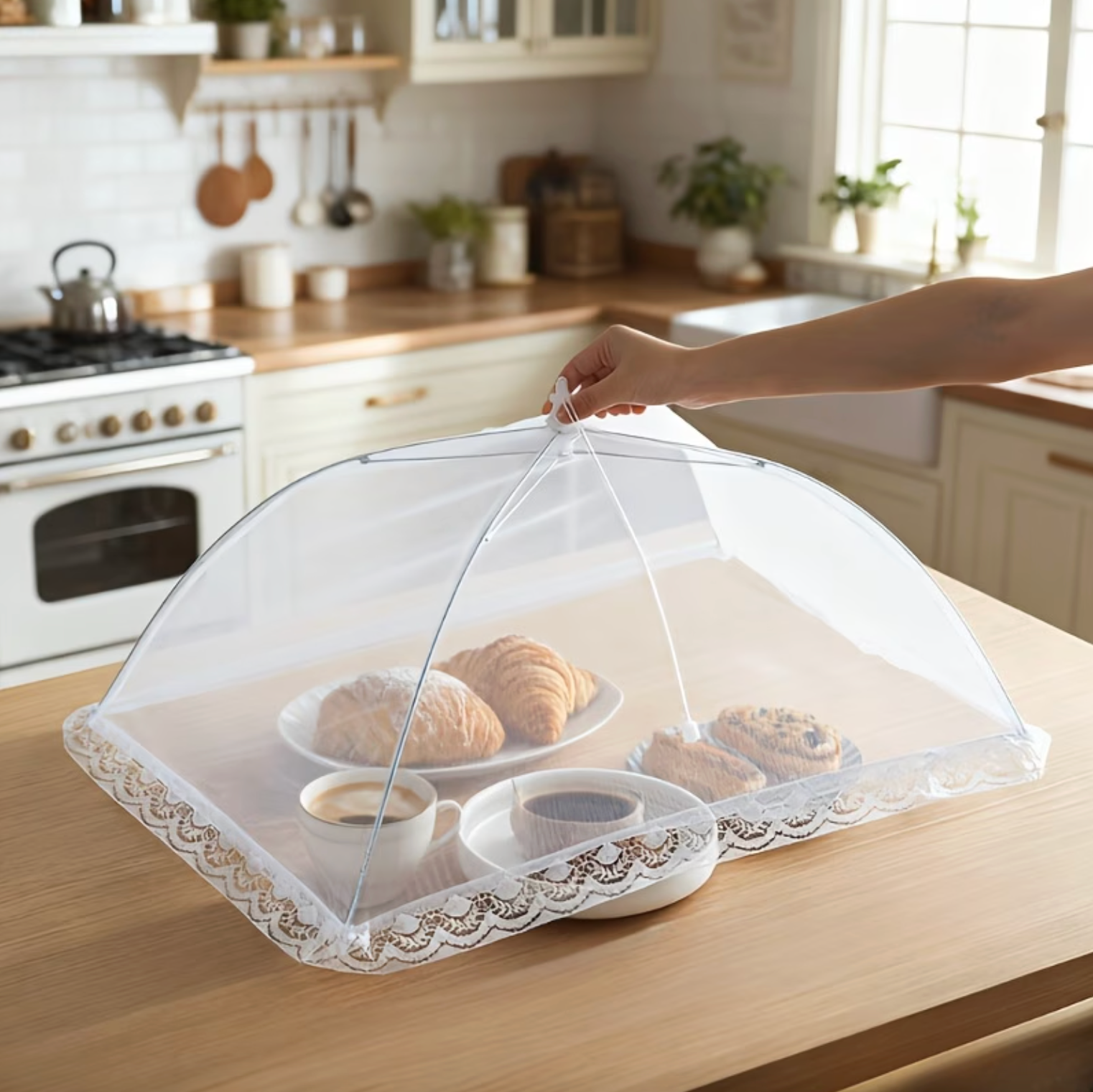 Pop Up Mesh Food Cover for Outdoor Tables, view 9