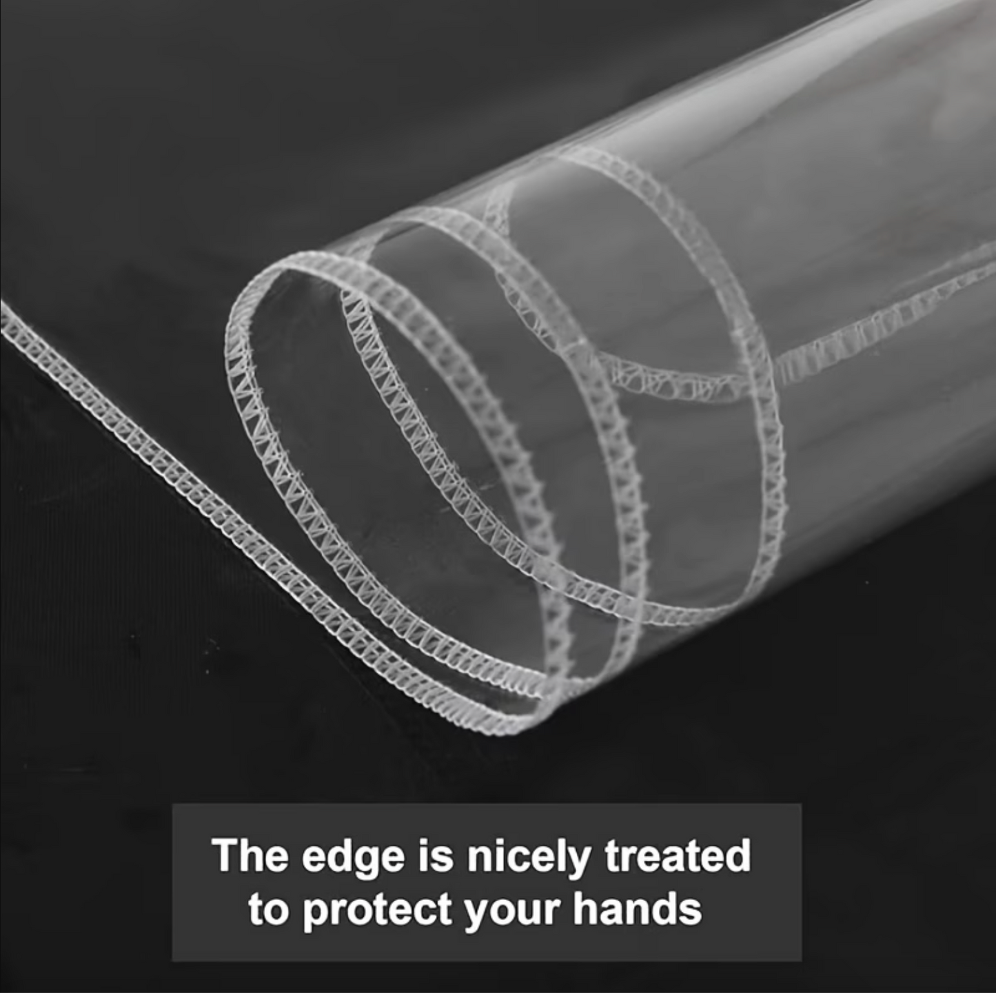 Clear Vinyl Tablecloth Protector for Rectangular Tables, view 7