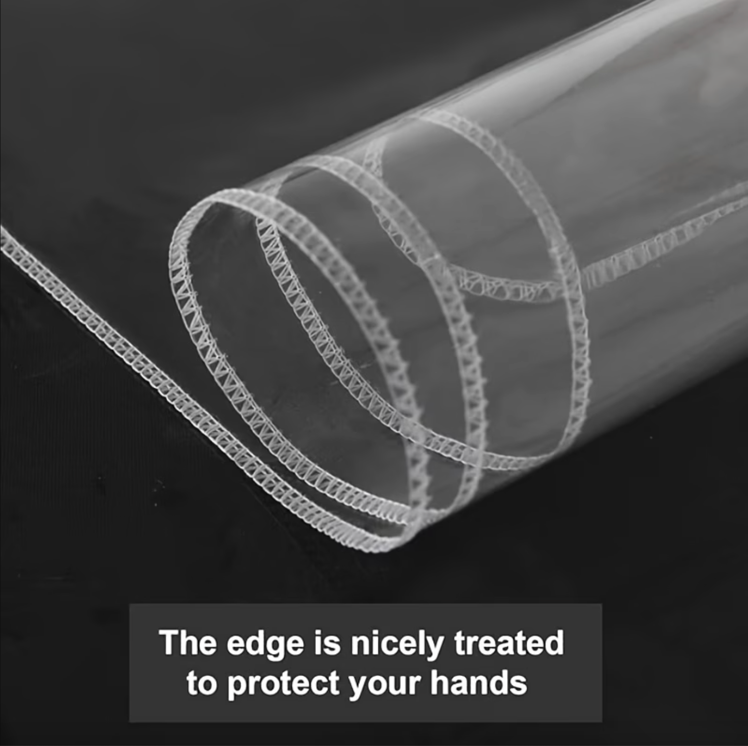 Clear Vinyl Tablecloth Protector for Rectangular Tables, view 7