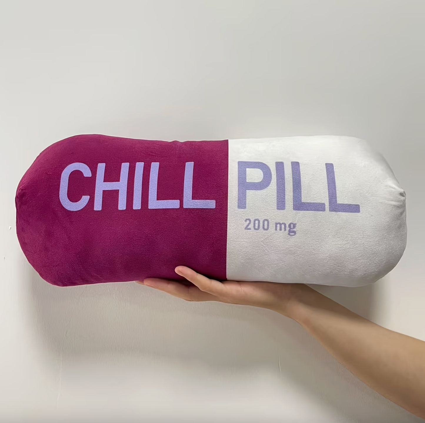 Chill Pill Capsule Plush Pillow